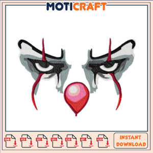 Pennywise Eyes Embroidery Design
