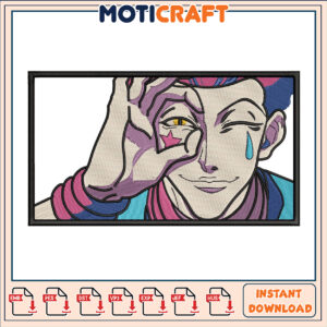 Killua Embroidery Design Instant Download Killua Embroidery Design Instant Download