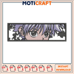Killua Anime Embroidery Design