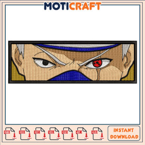 Kakashi Sharingan Embroidery Design