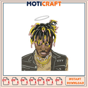 Juice WRLD Embroidery Design Instant Download