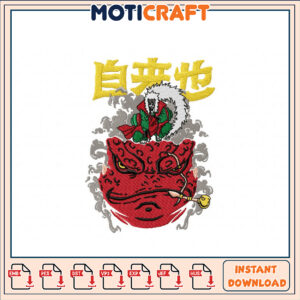 Jiraiya Toad Sage Embroidery Design