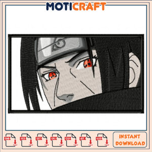 Itachi Uchiha Embroidery Design Instant Download File PNG
