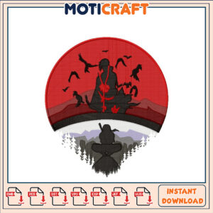 Itachi Sharingan Embroidery Design Instant Download