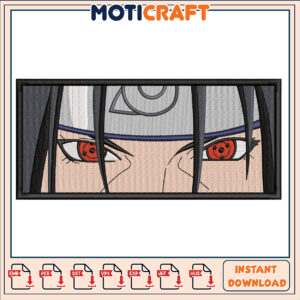 Itachi Sharingan Embroidery Design