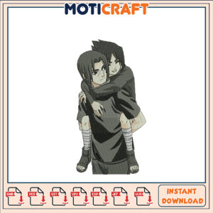 Itachi & Sasuke Embroidery Design Instant Download