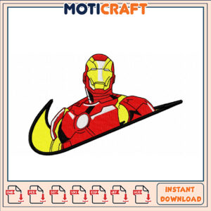 Iron Man Embroidery Design Digital Download for Crafters