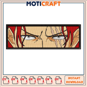 Intense Embroidery Design of Character Eyes Instant Download