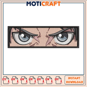Intense Expression Embroidery Design for Instant Download