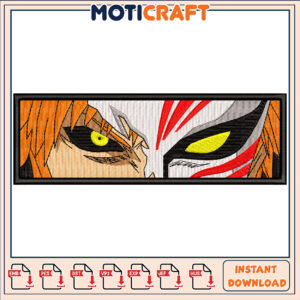 Ichigo Hollow Mask Embroidery Design