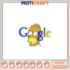 Homer Simpson Google Embroidery Design