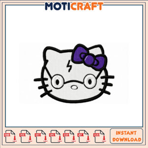 Hello Kitty Harry Potter Embroidery Design