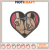 Heart Cuffs Embroidery Design Instant Download