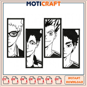 Haikyuu Embroidery Design Instant Download