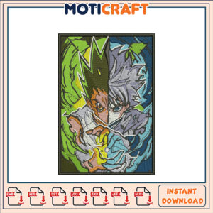 Gon Killua Embroidery Design Instant Download