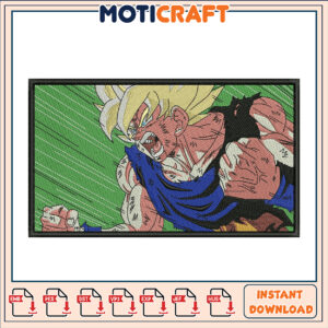 Goku Super Saiyan Embroidery Design