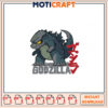 Godzilla Embroidery Design Instant Download