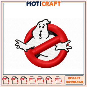 Ghostbusters No Ghost Embroidery Design