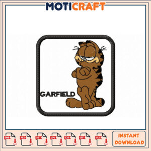 Garfield Embroidery Design Instant Download
