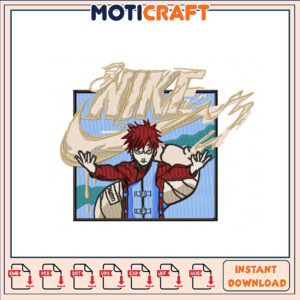 Gaara Nike Embroidery Design
