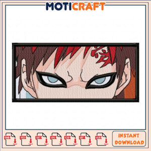 Gaara Embroidery Design Instant Download
