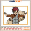 Gaara Embroidery Design Instant Download for Fans 50x55 1 Gaara Embroidery Design Instant Download for Fans 50x55