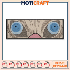 Funny Cartoon Eyes Embroidery Design Instant Download File