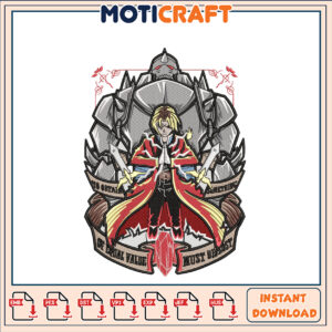 Fullmetal Alchemist Embroidery Design