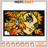 Flame Character Embroidery Design for Instant Download Art 2 Flame Character Embroidery Design for Instant Download Art