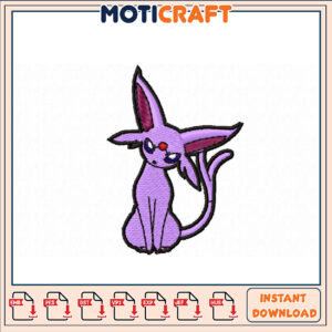 Espeon Embroidery Design Instant Download