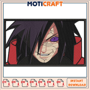 Epic Madara Uchiha Embroidery Design Instant Download File