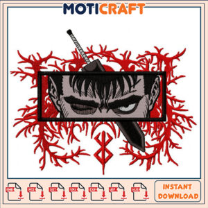 Epic Samurai Embroidery Design Instant Download File Set