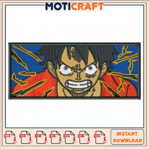 Epic Embroidery Design Inspired by Manga Character Art