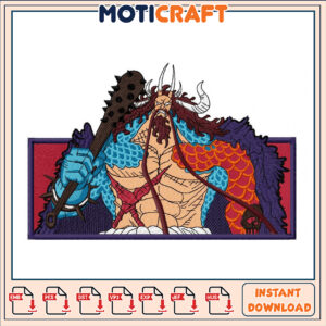 Embroidery Design for Fierce Fantasy Character Download