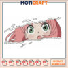 Embroidery Design Anime Girl Peeking Instant Download File 2 Embroidery Design Anime Girl Peeking Instant Download File