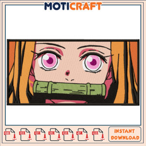 Embroidery Design Anime Character Instant Download File