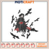 Embroidered Bat Design Instant Download for Crafts and Decor