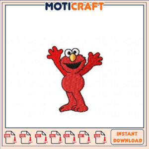 Elmo Embroidery Design Instant Download