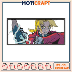 Edward Elric Embroidery Design