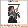 Dynamic Samurai Character Embroidery Design Instant Download