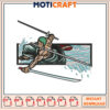 Dynamic Samurai Embroidery Design Instant Download File