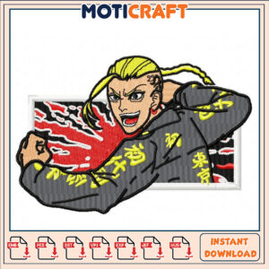 Dynamic Embroidery Design of Strong Character Action Art