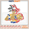 Dragon Ball Super Goku Embroidery Design Instant Download