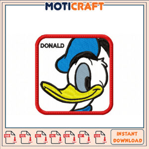 Donald Duck Embroidery Design Instant Download Pattern