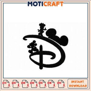 Disneyland Logo Embroidery Design