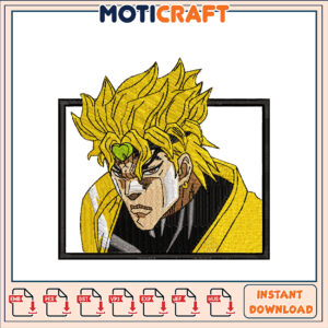Dio Embroidery Design Instant Download