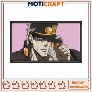Dio Brando Embroidery Design Instant Download