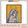 Devil Girl Embroidery Design Instant Download