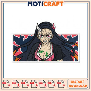 Demon Slayer Nezuko Embroidery Design