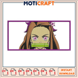 Demon Slayer Nezuko Embroidery Design Instant Download